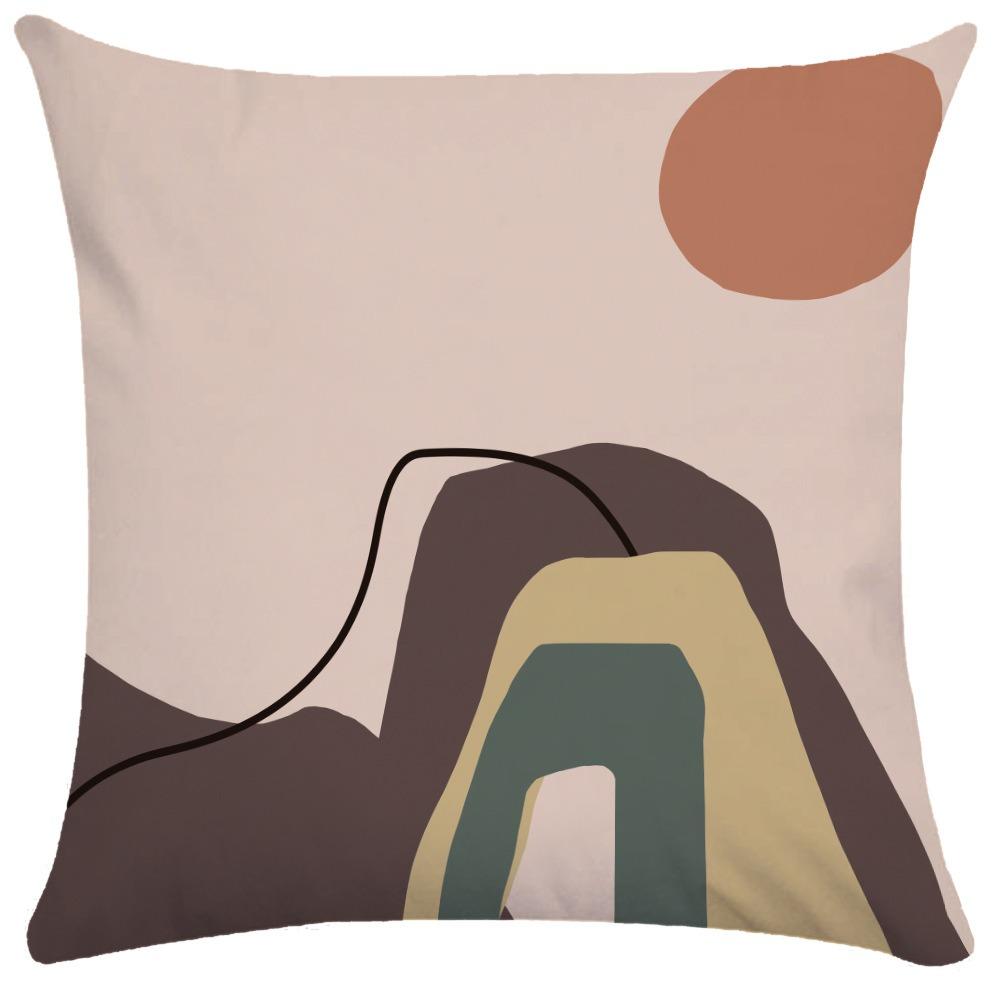 Abstract Lines Pillowcase Dormitory Decoration Office Living Room Sofa Home Pillowcase