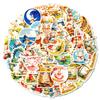 New 50 Cartoon Bunny Doodle Decorative Stickers Stickers Decorative Skateboard Refrigerator