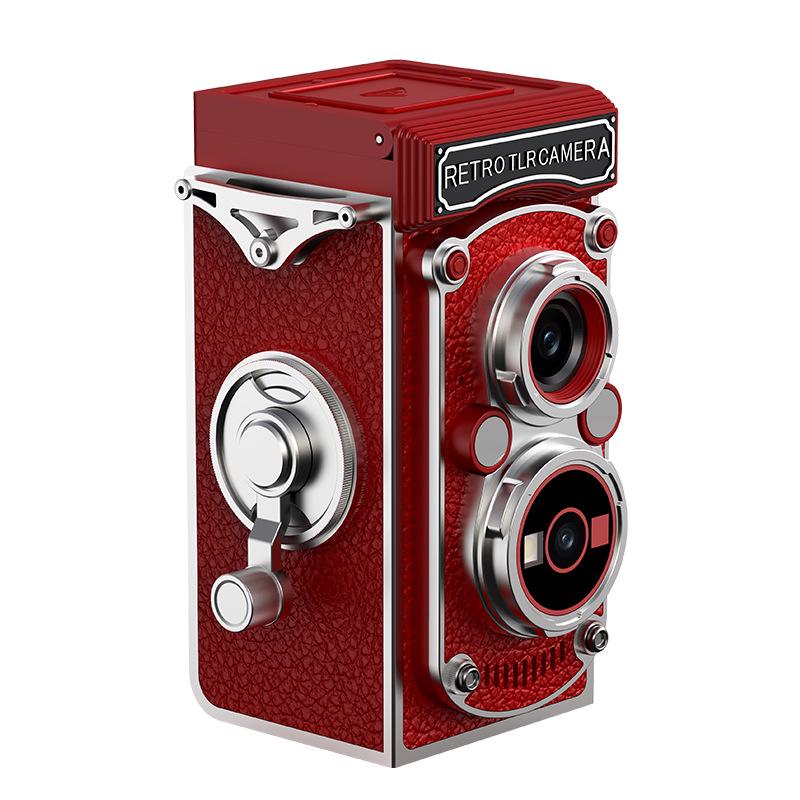 Retro Dual-Lens Travel Camera - Manual Crank, Student-Friendly, Portable Film & Digital Model