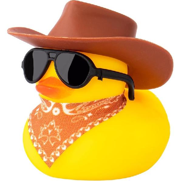 Wonuu Rubber Duck Car Ornaments Yellow Duck Car Dashboard Decorations with Propeller Helmet for Christmas Decor and Home Decorations for Adults
