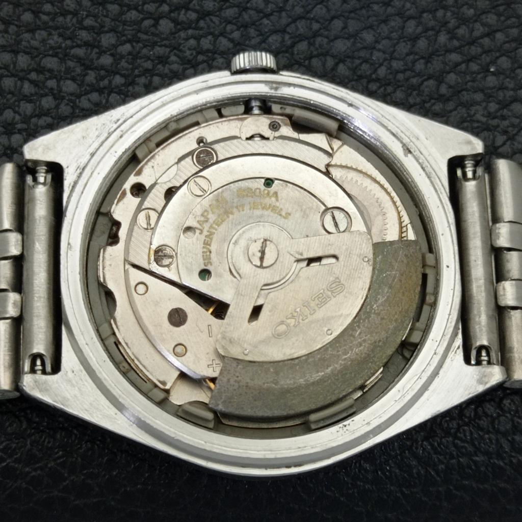 GENUINE VINTAGE SEIKO 5 AUTOMATIC 6309A JAPAN MENS BLUE DIAL WATCH A701621-5 R206c-a701621