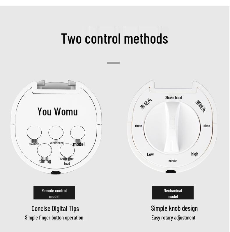 Womu Leafless Tower Fan - Remote-Controlled, Quiet, Oscillating, Vertical Home Fan with Timer for Room or Dormitory Use