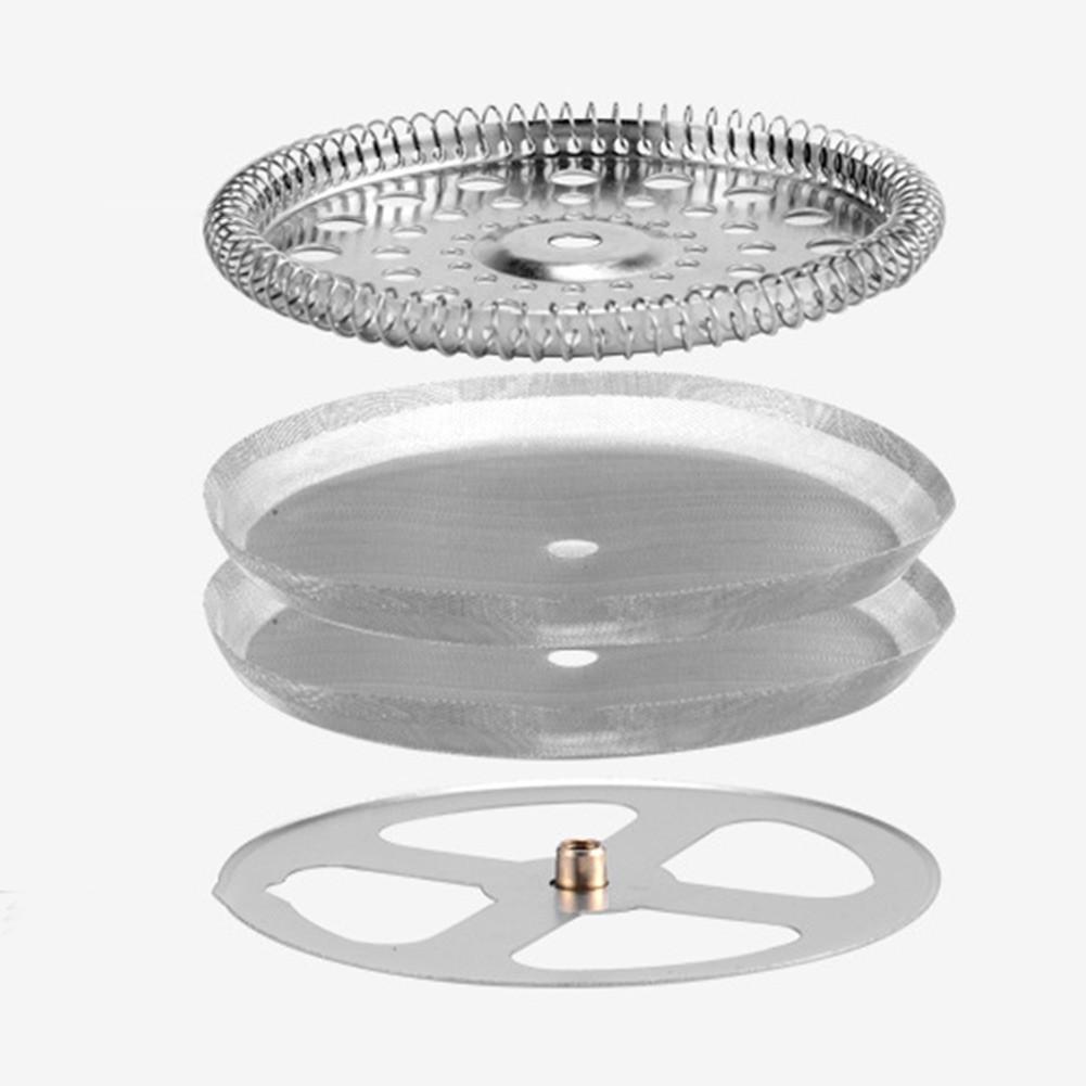 3PCS/set Coffee Press Filters Coffee Accessories For 1000ML 800ML 350ML Silvery