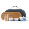 Chinese Ceramic Ink Landscape Travel Tea Set