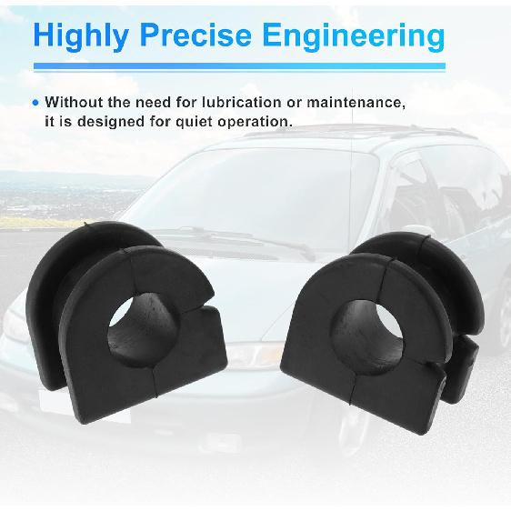 No.K200334/25918986 Front Left Front Right Stabilizer Sway Bar Bushing Kit for CHEVROLET EQUINOX 2010-2017 Rubber Suspension Kit Black 2 Pcs