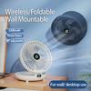 2026 Best Selling Rechargeable 90° Adjustable Desktop Fan Portable Air Conditioner Wall Mounted Fan Foldable for Home Office