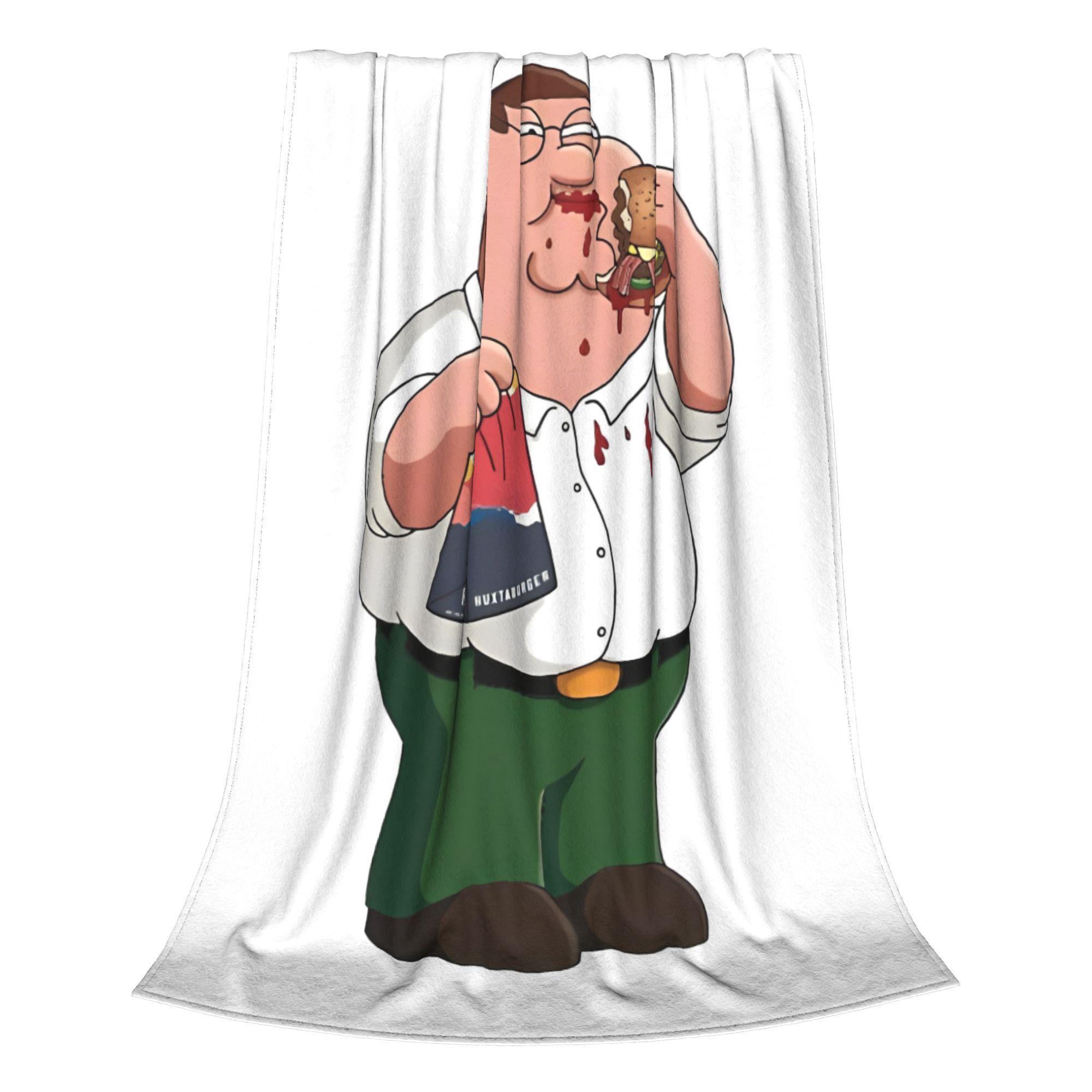 

Families Guys Peter Griffin Blankets Funny Tv Flannel Awesome Breathable Throw Blanket for Bedspread Decoration Couch 75x90cm