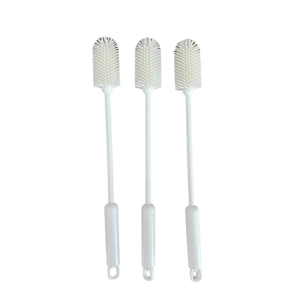 Silicone Cup Brush with Long Handle 360-Degree Rotating Cleaning Brush for Bottles Cups Reusable Multi-Purpose Kitchen Cleaning Tool