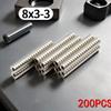8x3-3mm Magnete Kühlschrankmagnete für DIY Büro Whiteboard Werkstatt Geeignete Werkzeuge Zuhause Arbeitsplatz, Etc