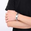20mm Four -Sided Titanium Steel Bracelet Men 'S Stainless Steel Light Surface Polishing Tide Men 'S Bracelet