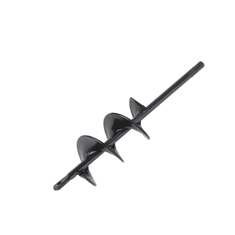 Garden Planting Flowers And Plants Digging Hole Drill Bit Spiral Rod Loose Soil Alloy Ground Ddrill Bit Short Rod