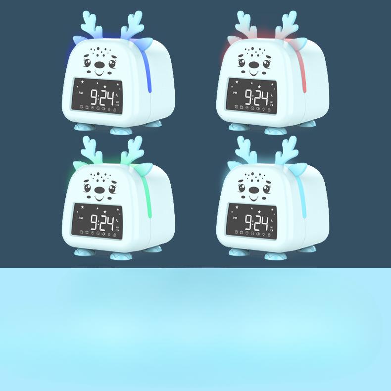 Voice Wake Up Smart Electronic Clock Student Cartoon Boy and Child Specific Multi Functional Alarm Clock