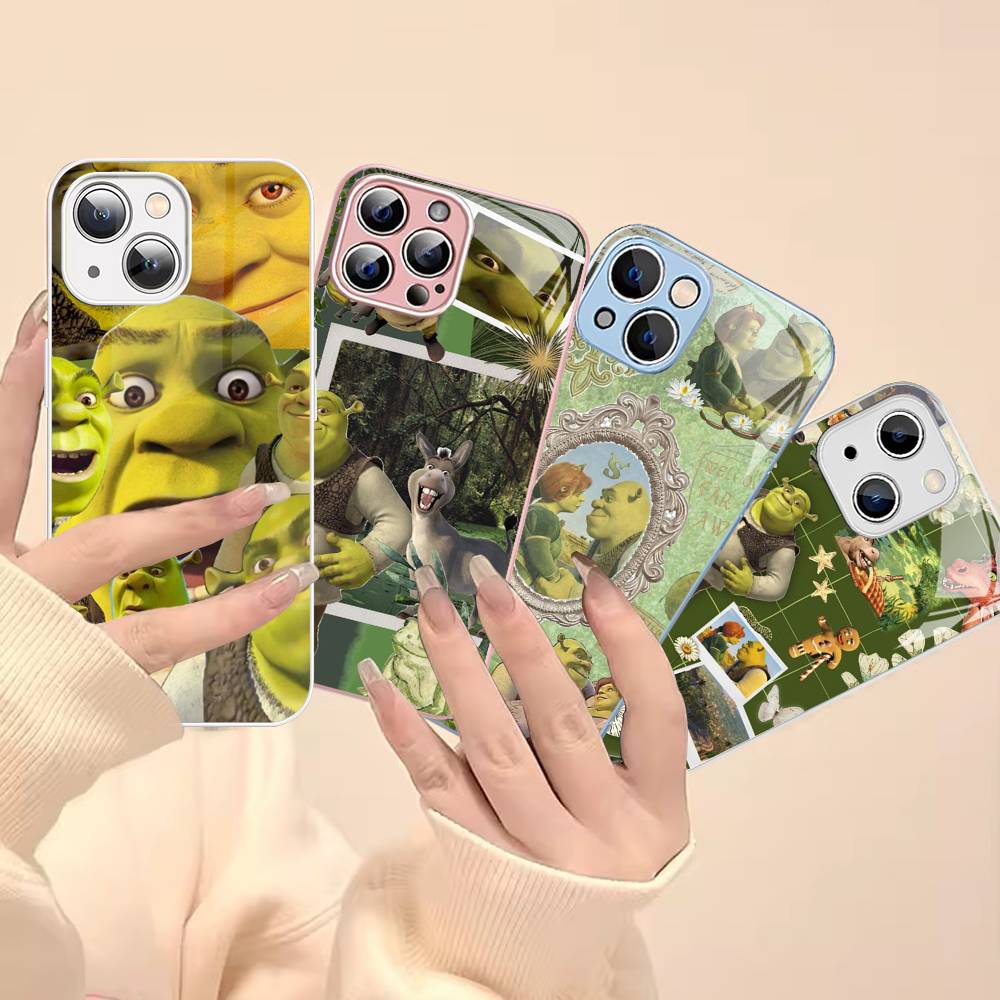 Classic Movie S-Shrek For IPhone 14 13 12 Mini 11 Pro XS Max X XR 14 Plus Tempered Glass Cover