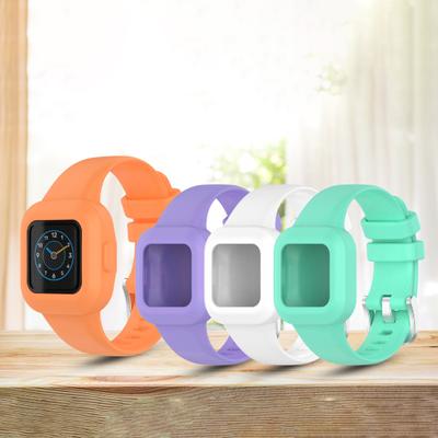 Watch Band One-piece Soft Silicone Wrist Bracelet Strap Watchband for Garmin Fit JR3/Vivofit Jr.3