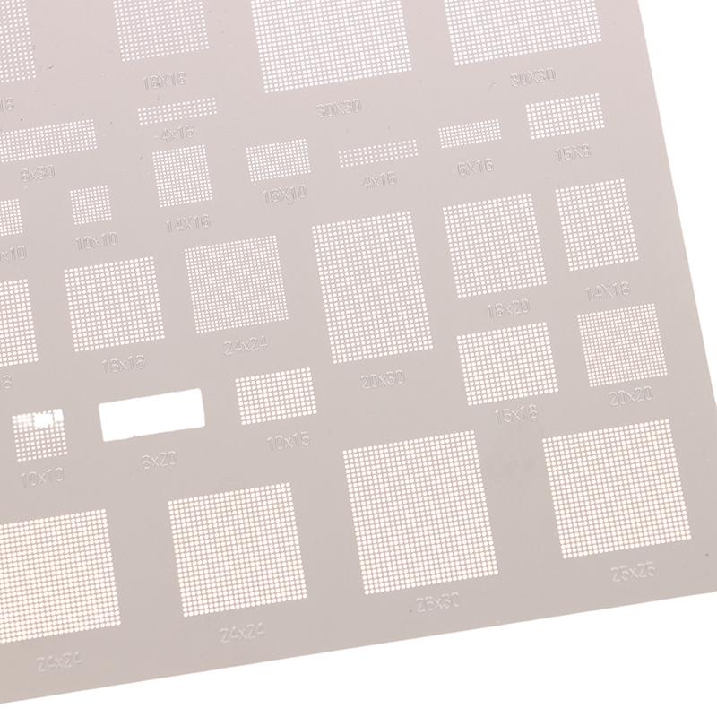 4Pcs Universal Bga Reballing Stencil For Mtk Msm Cpu Pm Power Ic Planting Soldering Net