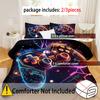 Cartoon Cool Game Controller 3D Printed Quilt Cover Set Fashion For Boys Mens Bedding Set Polyester Soft Comfortable Duvet Cover