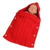 Sleeping Knitted Bag Newborn Baby Autumn Winter Button Stroller Bag Sleeping