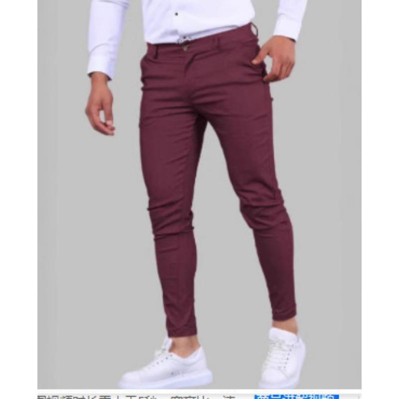 Mens Black Slim Fit Casual Chino Pants