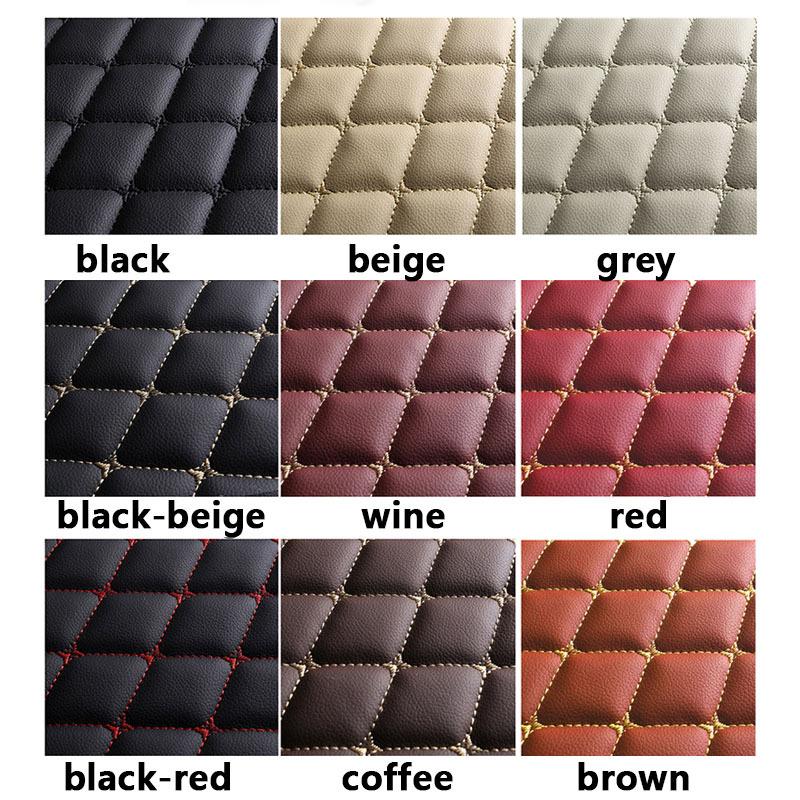 Car Trunk Mats for Lincoln MKC 2017- No Speaker Version In the Trunk Anti Dirty Durable Leather Carpet Protective Pad