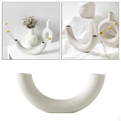 5-10'' Height White Color Ceramic Vase Elegant Flower for Wedding Party Home Living Room