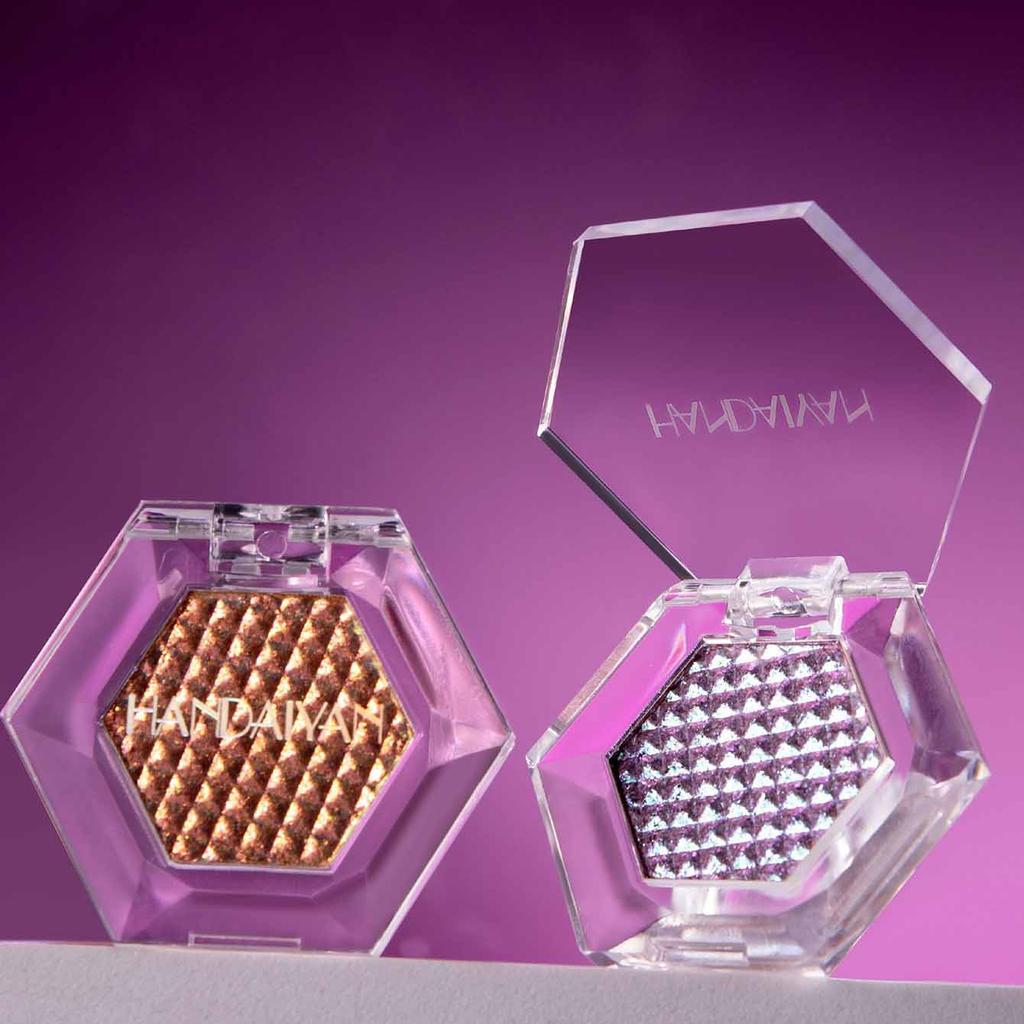 Chameleon Hexagonal Five-color Eyeshadow Diamond High Gloss Powder Natural Pearlescent Brightening Shimming Glitter for Face Eye Makeup Cosmetics