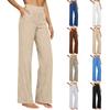 Women's Casual And Fashionable Color Loose Pants With Pocketes