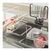 Homspark Corner Sink Strainer Holder with 50 Mesh Bags - No Corner Needed, Strong Suction Cup Design, Easy Removal, Multi-purpose, Space-Saving,