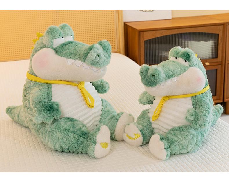 Mr. Crocodile Plush Toy - Cute Large Sleeping Pillow for Kids