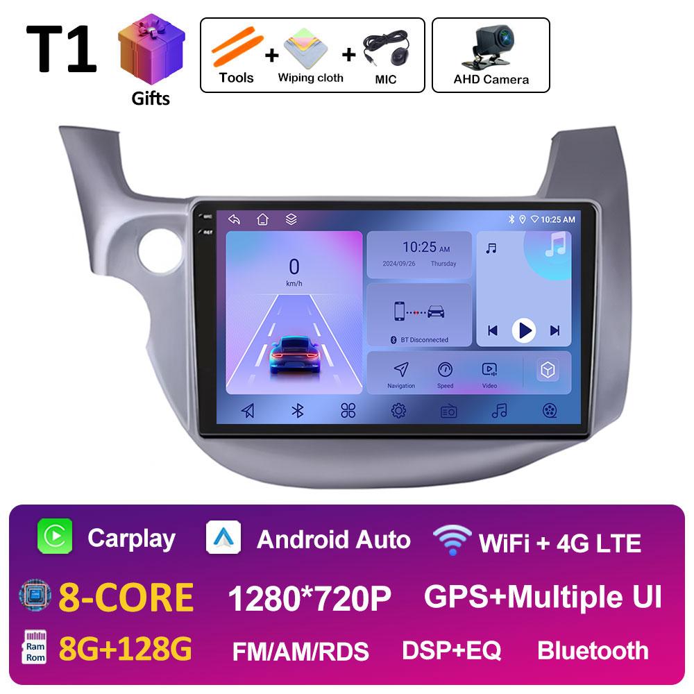 Left Hand Drive GPS For HONDA FIT JAZZ 2007 2008 2009 2010 2011 2012 2013 Cooling Fan Auto Tools GPS Navigation Touch Screen 4G