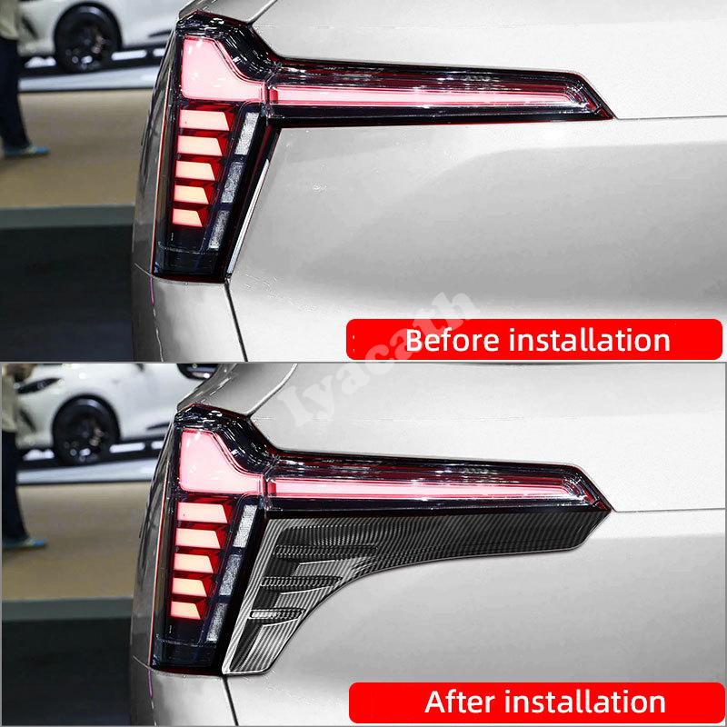 For Mitsubishi Xforce Outlander Sport 2025 2026 Exterior ABS Black Front  Bumper Fender Foglamp  Rear Fog Light  Eyebrow Cover