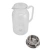 Water Pitcher with Lid and Handle 1500ml Acrylic Heat Resistant Clear Water Kettle Jug for Lemonade Milk Ice Tea Cold