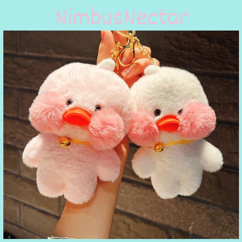 Trendy Mini Duck Plush Toy Keychain Fashionable Bag Decoration In 12cm Size