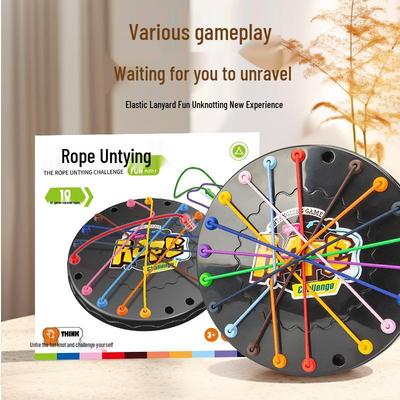 Children's Educational Interactive Knot-Relaxing Table Game