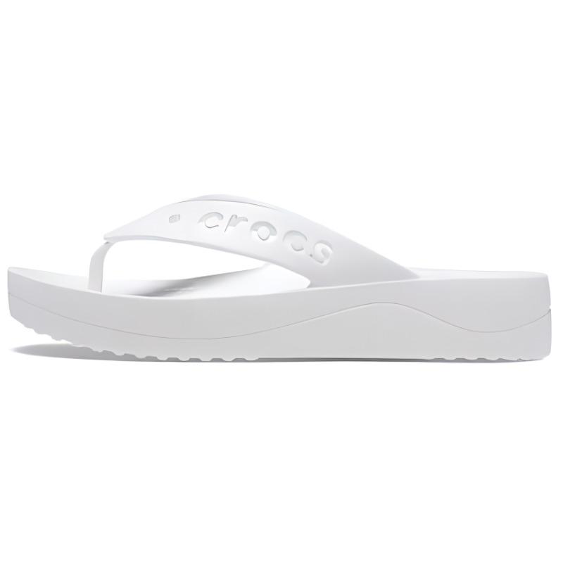 Crocs Baya Platform Flip-Flops Women White 208395-100 38-39