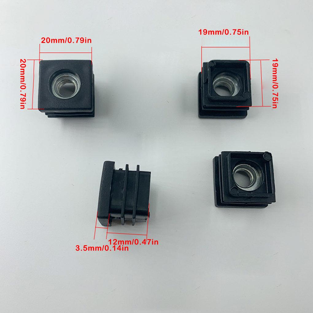 20X Tube Cap Pipe Cover Insert Plug Upgraded Fittings Compact Size Great Sealing Firmness Plastics Replaced Part
