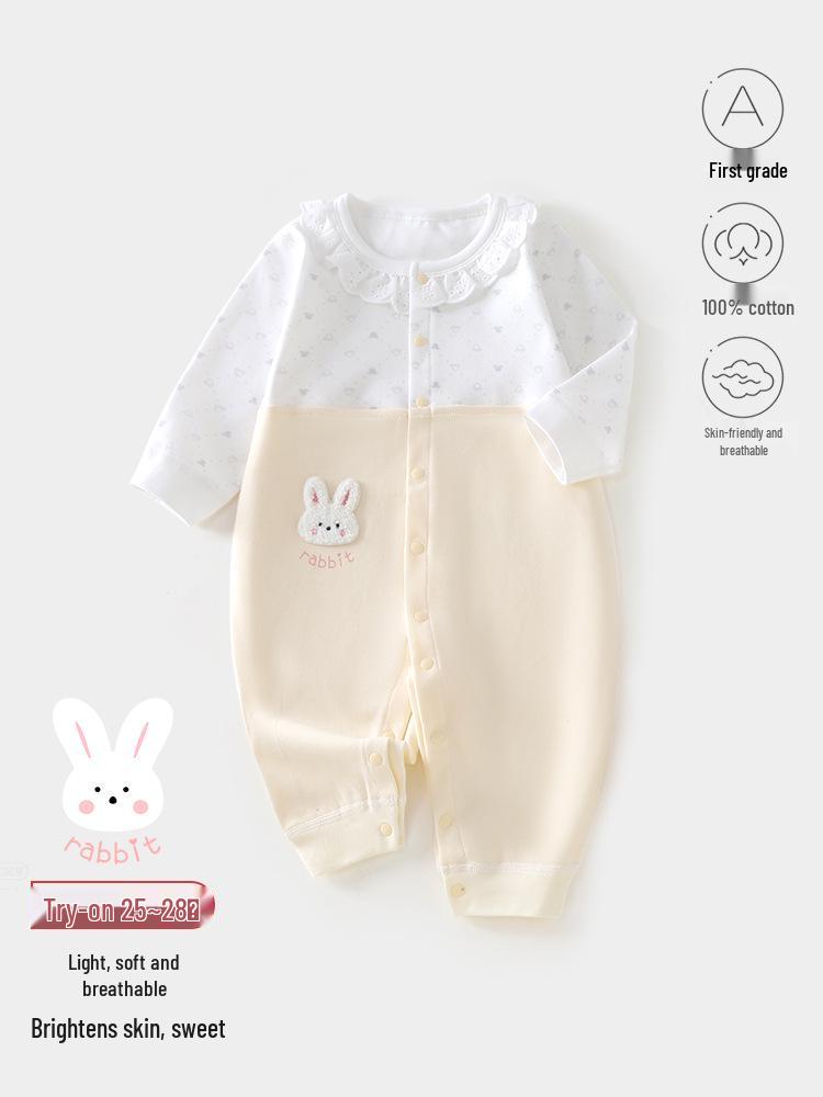 A-Class Pure Cotton Newborn Baby Bodysuit Romper for Girls
