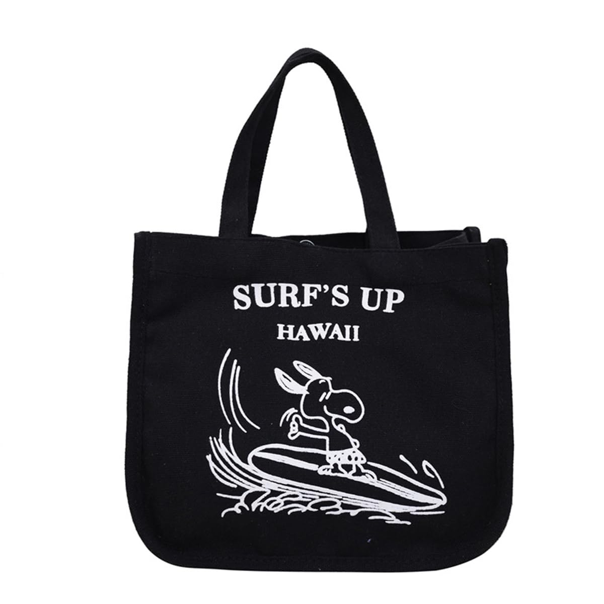 

Snoopy Lunch Snoopy Tote Solid Commuting Bag, Bag, Unisex, Simple, Color, Multifunctional, Lightweight, Travel, чорний