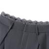 Ta Chi Women's Lace-Trim Pleated High-Waist Wide-Leg Casual Pants