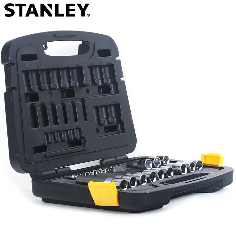Stanley 18-Piece Hex Socket & Ratchet Wrench Set