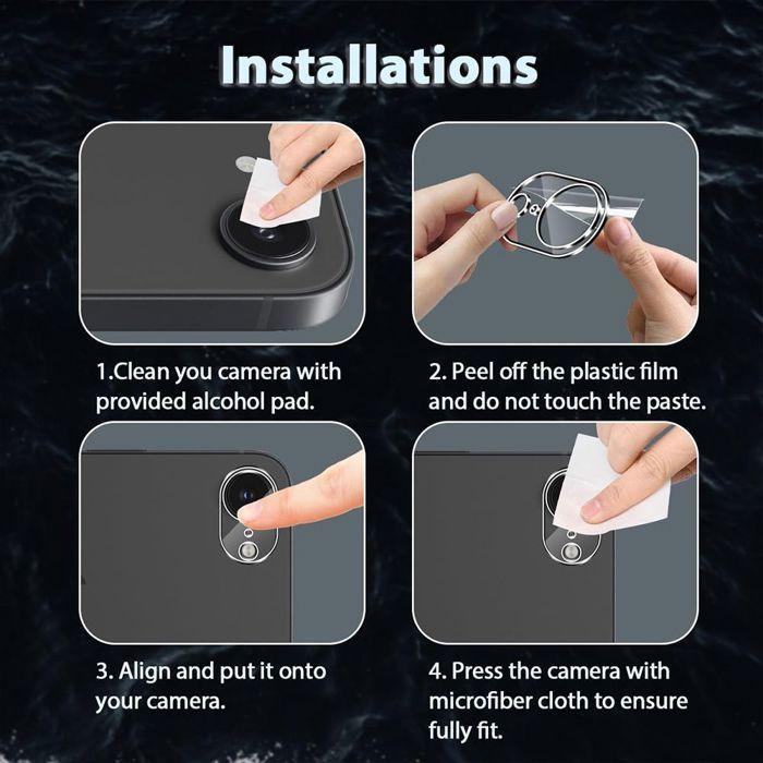 Film de protection - pour iPhone 16e - Verre trempé - Anti-rayures - Antichoc - Transparent - Lot de 3