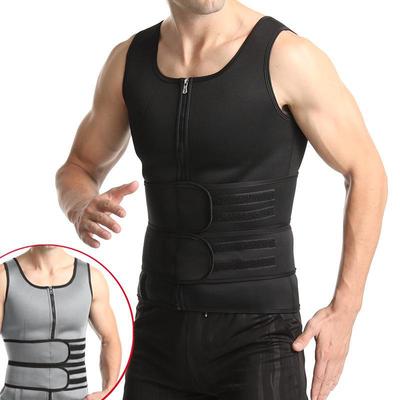 Gilet de Sudation Minceur pour Homme - Grande Taille Ceinture d'Entraînement Corset de Sport