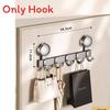 Space Aluminum Suction Cup Hook Set With Multiple Load Capacity For Bathroom And Home Storage