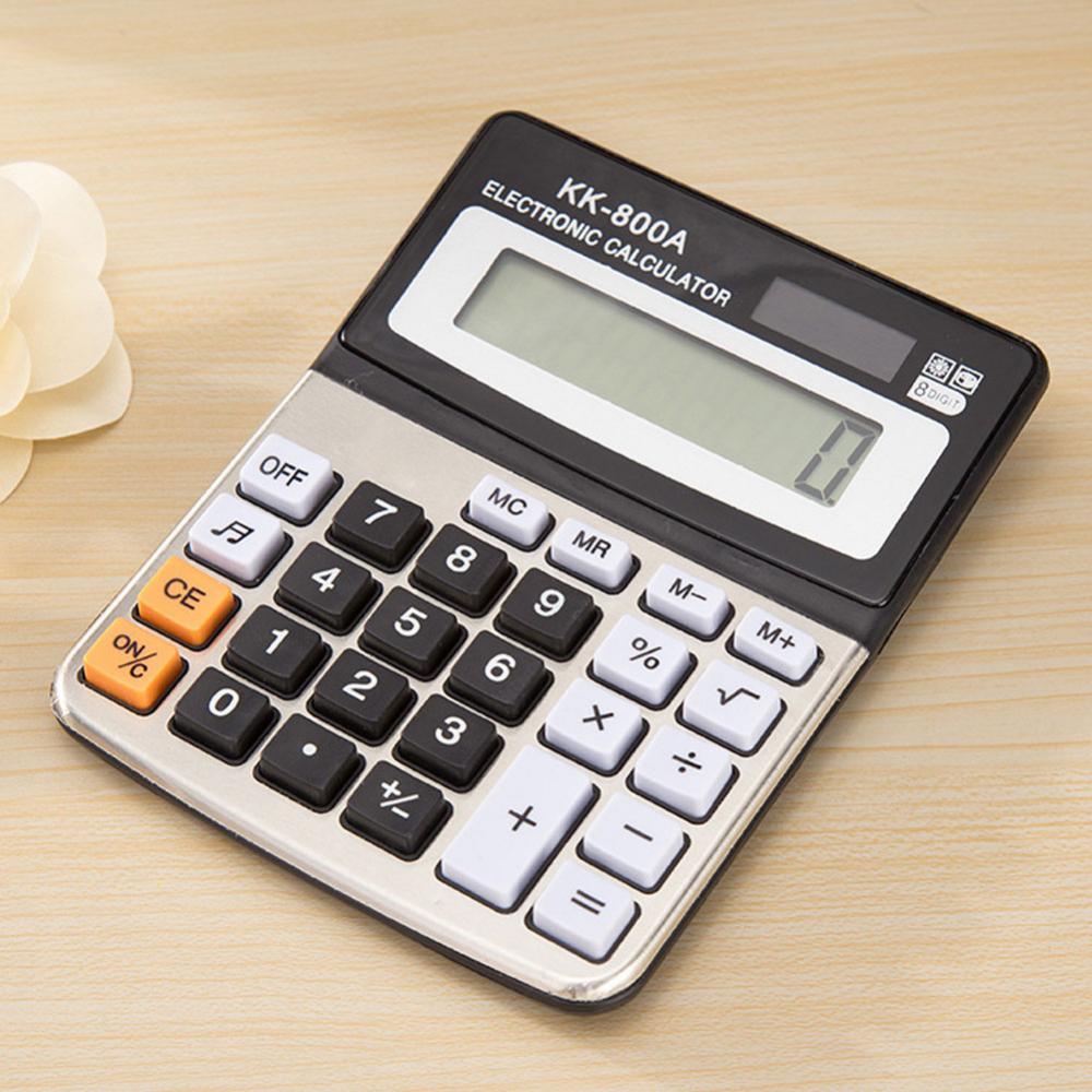 Calculator Kk-800a Metal Desktop Large Font Wide Calculator 8 A Business Computer Office Supplies With Manufacturer Whole