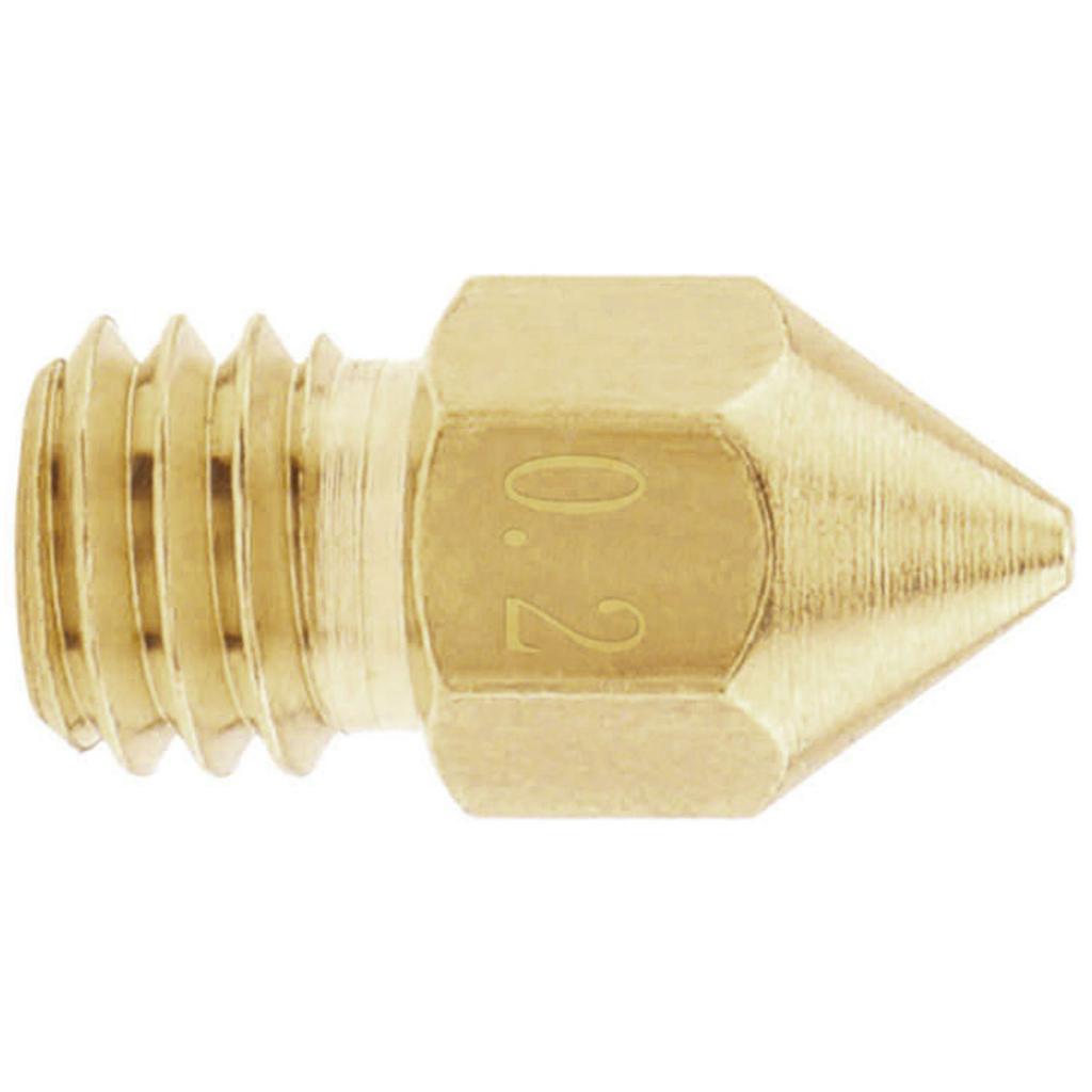 1 Stück 0,2/0,3/0,4/0,5/0,6/0,8/1 mm 3D-Drucker Messingdüse passend für Creality CR-10/Ender 3 5, MK8 Extruderdüsen