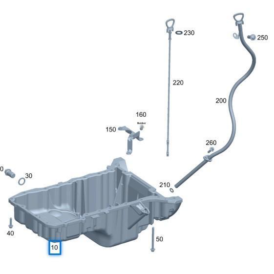 Benchi W274 Engine Oil Pan - Model 2740144800