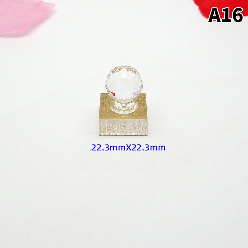 Crystal Powder Press Stamp Tool Powder Press Mold Makeup Eyeshadow Foundation Highlighter Repairing Tool Powder Press Stamp