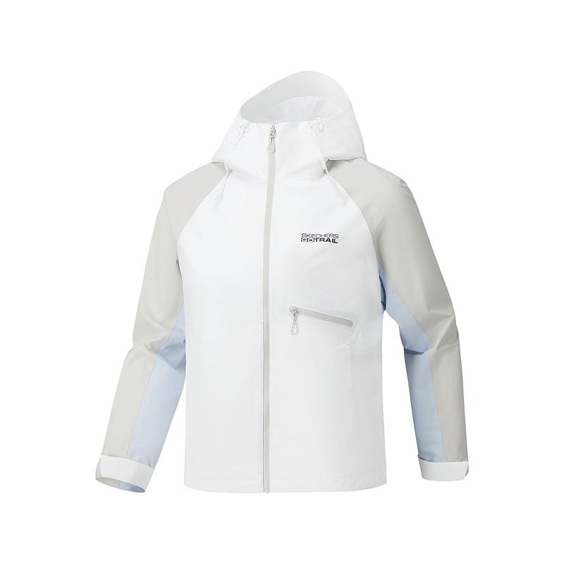 Skechers Hooded Casual Running Sports Loose Waterproof Breathable Jacket Women jackets P226W046-0019 S
