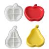 Fruit Shape Plate Silicones Molds Fruit Resin Tray Molds For Making Candle Storage Tray Gypsum Decoration Resin Casting