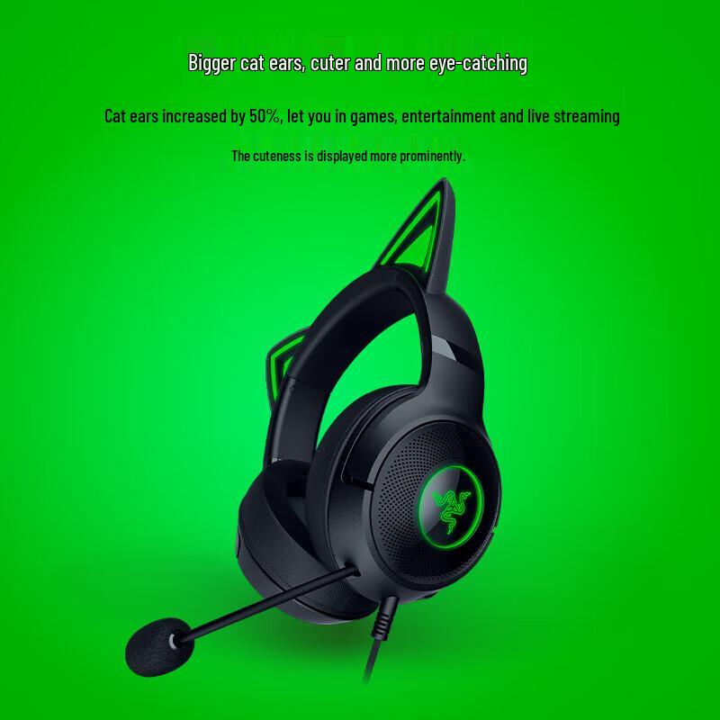 Razer Kraken V2 Kitty Edition Wired Gaming Headset