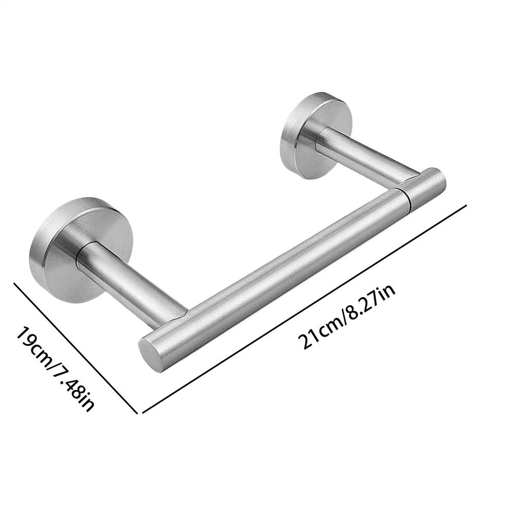 

Toilet Paper Holder Wall Mount Tissue Roll Holder Stainless Steel Napkin Dispenser For Bathroom Kitchen Hotel Restroom серебряный